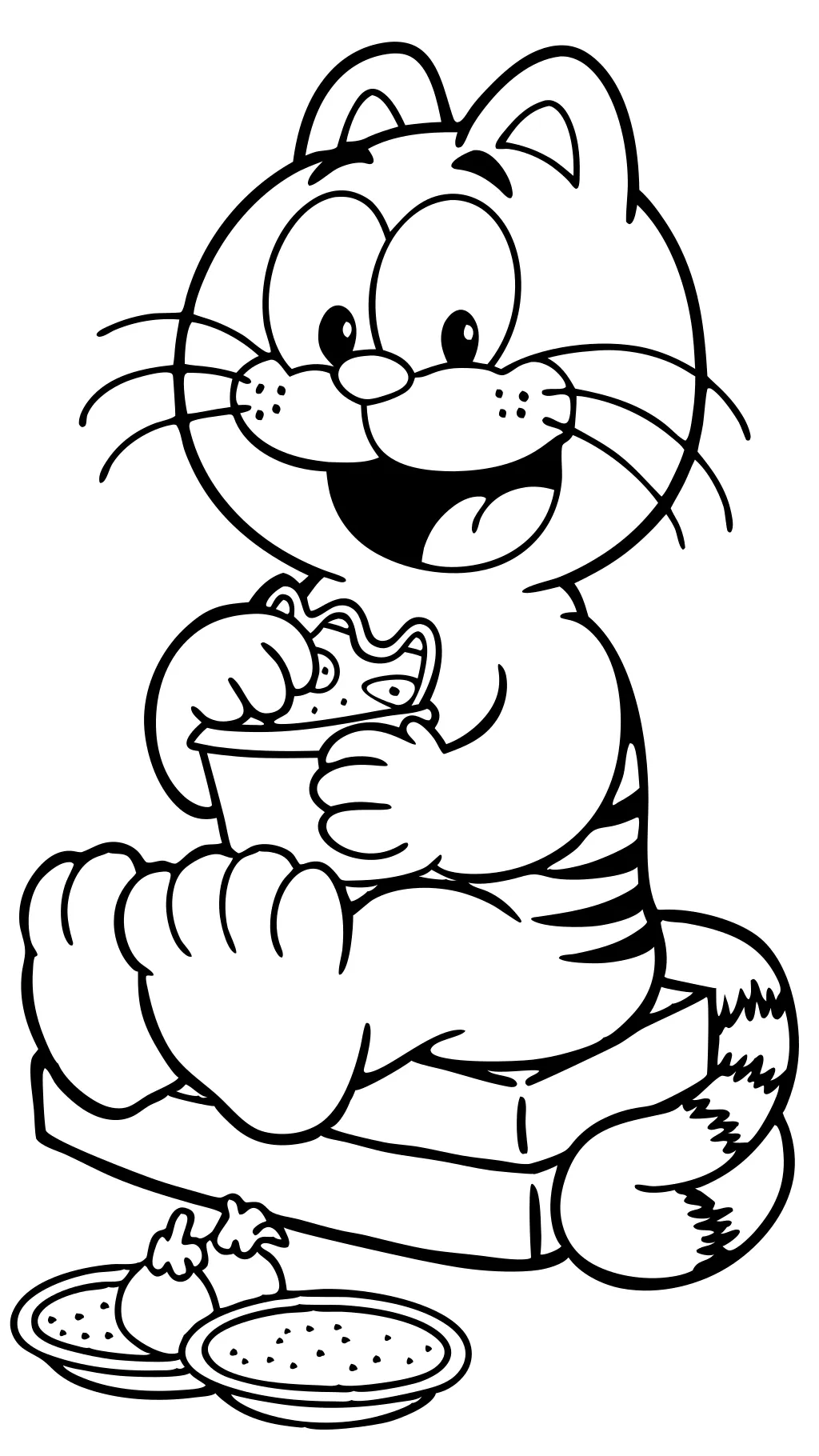 garfield printable coloring pages